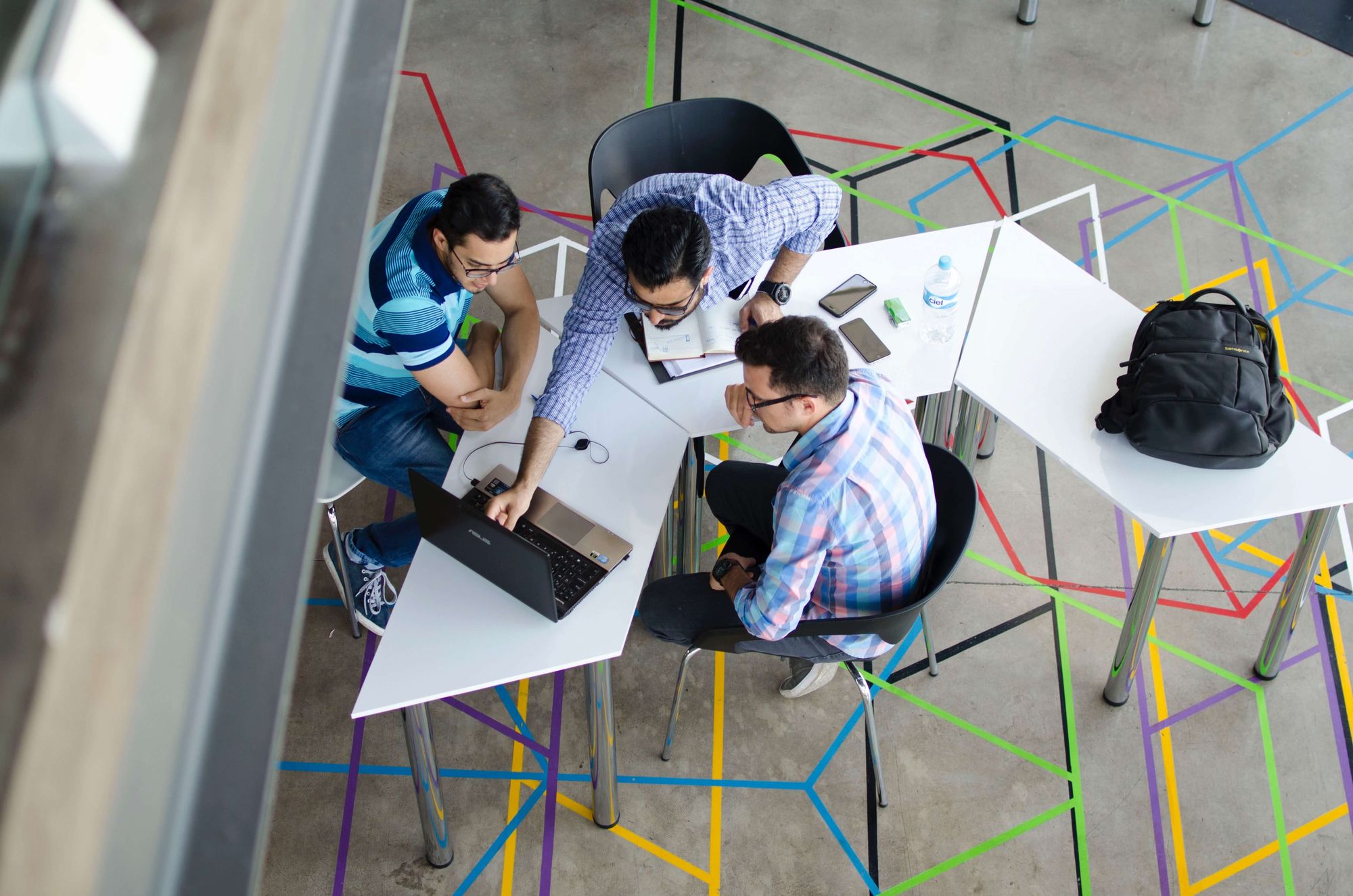 group of people networking during event